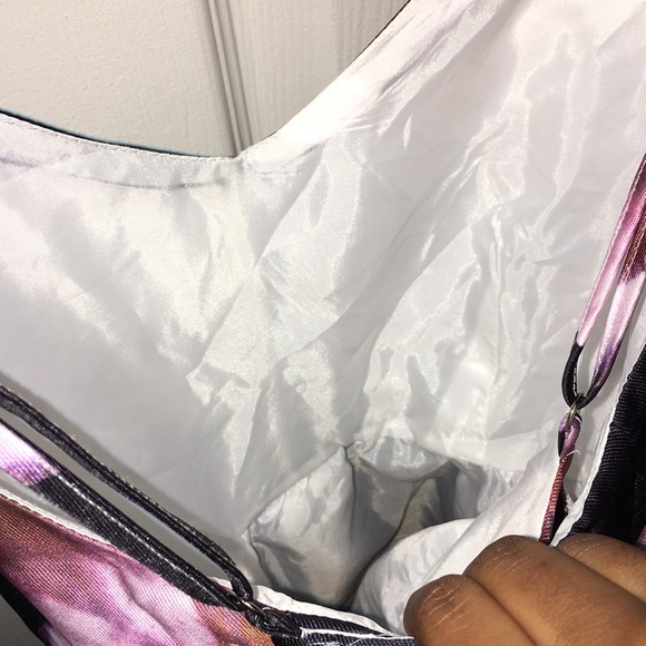 Babydoll Floral Print Party Dress - Picture 3 of 5